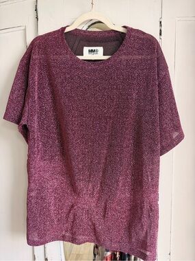 Maison Martin Margiela Metallic Plum/Shimmer Top